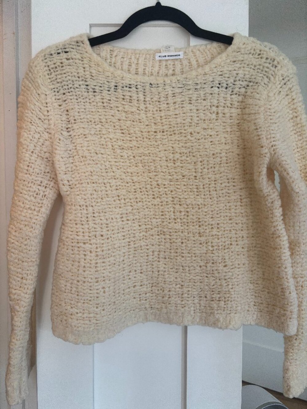 Club Monaco off-white sweater (M)